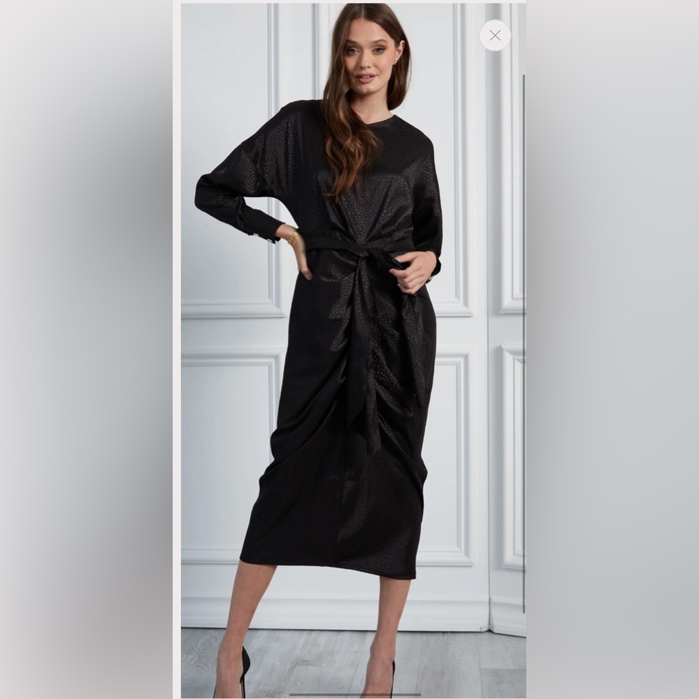 🔥NWT🔥 Japparel CLEO - BLACK LEOPARD dress
